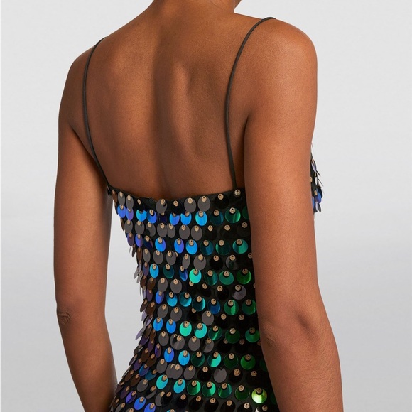 THE NEW ARRIVALS ILKYAZ OZEL Sequinned Phoenix Midi Dress - Picture 5 of 7